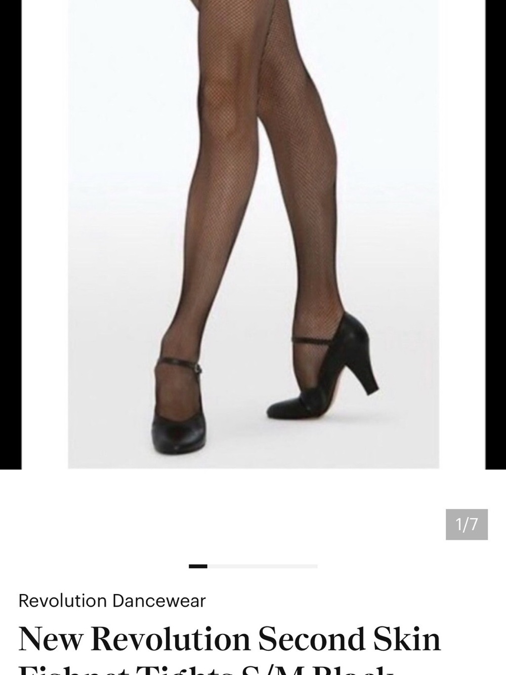 2 PAIR NEW Revolution Second Skin Fishnet Tights - Black
